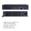Cyber Power - PDU24007 - Metered ATS PDU, 30A (Derated to 24A), 200-240V, 2x L6-30P Plugs w/10 Ft Cords, 19 Outlets (16 x C13 + 2 x C19 + 1 x L6-30R), 2U Rackmount, 3 Year Warranty