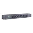 Cyber Power - PDU30BT10F10R - 30A (Derated to 24A), 120 V, 50Hz/60Hz, NEMA L5-30P plug, 20 NEMA 5-20R, 1U Rackmount, 12 ft cord