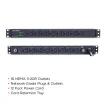 Cyber Power - PDU30BT8F8R - 30A (Derated to 24A), 120 V, 50Hz/60Hz, NEMA L5-30P plug, 16 NEMA 5-20R, 1U Rackmount, 12 ft cord