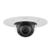 Hanwha - PND-A9081RF - 4K Network AI IR Dome Camera, Max. 4K resolution @ 30FPS, 0.05Lux@F1.6 (Color), 0Lux (B/W, IR LED on), Day & Night(ICR), 4.5~10mm(2.2x) motorized varifocal lens, WDR(120dB), H.265, H.264, MJPEG codec, WiseStreamⅡ, WiseStreamⅢ (