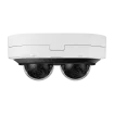 Hanwha - PNM-C12083RVD -6MP x 2CH AI Multi-Directional Dome IR Camera, 3.54~6.69mm