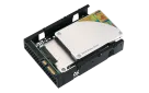 QNAP - QDA-A2AR - Dual 2.5" SATA to 3.5" SATA drive converter/adapter, up to 9.5mm 2.5" drive height support, hardware RAID 0/1, JBOD, Individual disk modes