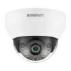 Hanwha - QND-6012R - Wisenet Q network indoor dome camera, 2MP @ 30fps, 2.8mm fixed focal lens (113°), triple codec H.265/H.264/MJPEG with Wisestream II, 120dB WDR, IR LEDs range 65', defocus detection, hallway View, one way audio, built-in SD card s