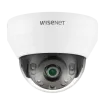 Hanwha - QND-6012R1 - Wisenet Q network indoor dome camera, 2MP @ 30fps, 2.8mm fixed focal lens (113°), triple codec H.265/H.264/MJPEG with Wisestream II, 120dB WDR, IR LEDs range 65', defocus detection, hallway View, no audio in/out, built-in SD car