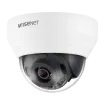 Hanwha - QND-6022R - Wisenet Q network indoor dome camera, 2MP @ 30fps, 4.0mm fixed focal lens (87°), triple codec H.265/H.264/MJPEG with Wisestream II, 120dB WDR, IR LEDs range 65', defocus detection, hallway View, one way audio, built-in SD card sl