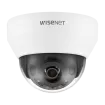 Hanwha - QND-6022R - Wisenet Q network indoor dome camera, 2MP @ 30fps, 4.0mm fixed focal lens (87°), triple codec H.265/H.264/MJPEG with Wisestream II, 120dB WDR, IR LEDs range 65', defocus detection, hallway View, one way audio, built-in SD card sl