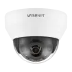 Hanwha - QND-6022R1 - Wisenet Q network indoor dome camera, 2MP @ 30fps, 4.0mm fixed focal lens (87°), triple codec H.265/H.264/MJPEG with Wisestream II, 120dB WDR, IR LEDs range 65', defocus detection, hallway View, no audio in/out, built-in SD card