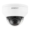 Hanwha - QNV-7022R - Wisenet Q network outdoor vandal dome camera, 4MP @30fps, 4mm fixed focal lens (78°), triple codec H.265/H.264/MJPEG with Wisestream II, 120dB WDR, IR LEDs range 82', motion detection, tampering, defocus detection, hallway View, 