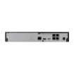 Hanwha - QRN-430S-4TB - 4K NVR (Intel based), 4TB RAW, 4CH with 4 PoE/PoE+ ports (PoE Budget 35W), H265,H264, MJPEG, 1 fixed internal SATA HDDs (6TB max), ARB (Automatic Recovery Backup), 40 Mbps recording / up to 32 Mbps playback, Dual stream record