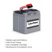 CYBERPOWER - RB12170X2A - Replacement Battery Cartridge for PR1500LCD, 2 batteries, 12V/72AH, Sealed lead-acid, 18 month warranty
