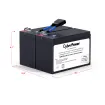 CYBERPOWER - RB1270X2D - CyberPower RB1270X2D UPS Replacement Battery, 2 x 12V/7Ah, 18-month Warranty