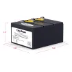 CYBERPOWER - RB1270X3A - CyberPower RB1270X3A UPS Replacement Battery, 3 x 12V/7Ah, 18-month Warranty