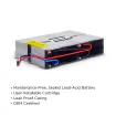 CYBERPOWER - RB1270X4F - REPLACEMENT BATTERY CARTRIDGE, 4 BATTERIES, 12V/7AH, SEALED LEAD-ACID, 18 MONTH WARRANTY