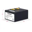 CYBERPOWER - RB1290X3B - CyberPower RB1290X3B UPS Replacement Battery, 3 x 12V/9Ah, 18-month Warranty