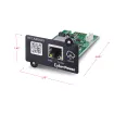 CYBERPOWER - RCCARD100 - Remotely monitor UPS with via a cloud connection with a mobile app or web-based app. Event notifications via email or application alerts and user upgradeable firmware. Connect with RJ 45 10/100 Ethernet port.