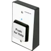 SECO-LARM - RM-R100-TBQ - Wall-Mount Help Button, Clear 2" square button with "Push for Help" message, desktop or wall mounted, powered by 9VDC Battery (included).