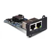 CYBERPOWER - RMCARD205TAA - Remotely manage, monitor and control UPS & ATS PDU with a web browser (HTTP/HTTPS) or NMS (SNMPv1/v3). Event notifications via email, SMMP traps, Syslog and user upgradeable firmware. Includes port for connecting Environme