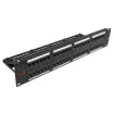 Simply 45 - S45-2648 - 48 Port Loaded UTP Cat6 Patch Panel, 2RU, 110 style, Cable Management Bracket, Cable Ties and Rack Screws. 1ea/box