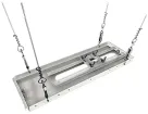 Hanwha - SBP-2CTW1 - 2'x2’ drop ceiling tile (or half of 2'x4’ ceiling tile) accessory with 1.5” NPT female thread, includes suspension wire, four turnbuckles, and anchors to suspend from wood or concrete structures, supports up to 50lb, scratch resi