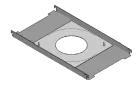 Hanwha - SBP-302F - Ceiling tile support plate for the XND-6081FZ/8081FZ, XND-6081RF/8081RF, XND-9082RF/8082RF and SHD-3000F5