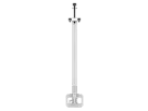 Hanwha - SBP-917PVMW1 - Telescopic PVM uni-strut mount, 9.5'-17’ drop length, VESA compatible 75x75mm, 100x100mm, Up to 25° of tilt and 360° continuous rotation, white