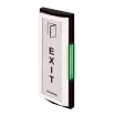 SECO-LARM - SD-7098-SKDQ - Surface-mount Elbow RTE Push Plate, LED indicator (Red-Standby, Green Triggered). Outputs 1A@30VDC. 12/24 VDC operation. Current draw 24mA@12VDC standby 45mA Active