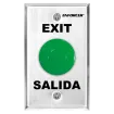 SECO-LARM - SD-7201GAPT1Q - 1½" Green mushroom-cap button. NO/NC contact, rated 5A@125VAC. Stainless-steel, single-gang plate. Built-in delay timer (1~180 sec), NO/NC contact, rated 3A@24VDC. Includes built-in buzzer. "EXIT" and "SALIDA" printed on p