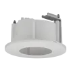 Hanwha - SHD-1198FW - In-ceiling flush mount accessory for indoor dome: QND-8080R, QND-7080R, QND-6070R, HCD-7070RA, HCD-7070R, HCD-6080R, HCD-6070R, HCD-6020R, HCD-6010 (White color)