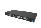Hanwha - SKY-SW28g-001 - Switch SW28g (24 Port Gigabit PoE+ Switch with 2xUplink and 2xSFP, 802.3af (max 15.4W), 802.3at (max 30W), max power budget 370W, 10/100/1000 Mbps)