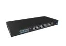 Hanwha - SKY-SW28g-001 - Switch SW28g (24 Port Gigabit PoE+ Switch with 2xUplink and 2xSFP, 802.3af (max 15.4W), 802.3at (max 30W), max power budget 370W, 10/100/1000 Mbps)