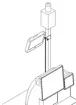 Hanwha - STB-10PVMSC-B - Self-checkout monitor mount, accommodates one SMT-1030PV 10" PVM, easy height adjustment, angle optimized for best view, all installation hardware and brackets included, Powder coated black color, VESA 75 x 75 mm, product wei