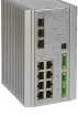 Hanwha - SWT-G11MGHP - Hardened 11 Port - 2 x 100/1000/2500FX + 1 x 100/1000FX SFP Ports and 8 x 10/100/1000TX Ports Managed Switch, four 1000Mbps TX with 30W PoE, four 1000Mbps TX Combo Ports with 60W PoE, Hardened 48VDC 480Watt (10A) DIN Rail High 