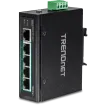 TRENDNET - TI-PG50 - 5-Port Industrial Gigabit PoE + DIN-Rail Switch