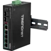 TRENDNET - TI-PG62 - 6-port hardened Industrial Gigabit PoE+ Switch (5 Gigabit / 1 shared SFP / 1 dedicated SFP)