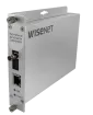 Hanwha - TMC-FSCS1-B - Hardened media fiber converter (B), cage mountable, 100mbps, SC connector, single-mode, 1 fiber, power supply included, TMC-FSCS1ACM-A or TMC-FSCS1PoEM-A required to work as a pair
