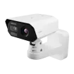 Hanwha - TNM-C4940TD - Wisenet T network Bi-spectrum AI Thermal Camera (uncooled), Dual sensor camera with VGA thermal and 4K visible video output, built-in 9.1mm fixed lens (FoV: 50° thermal) & 4.4~9.3mm motorized varifocal lens (FoV: 112.1°~47.5° v