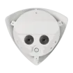 Hanwha - TNV-8011C - Compact corner mount camera, 5MP @ 30fps, triple codec, WDR 120dB, 2.3mm fixed, USB and CVBS, true D/N, built-in SD card slot (1x128GB), hallway view, HLC, defog detection, PoE, Audio-in/Audio-out, Wisenet open platform
 IP66, IP