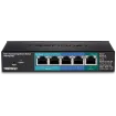 TRENDNET - TPE-P521ES - 5-Port Gigabit PoE+ Powered EdgeSmart Switch with PoE Pass Through (15W)