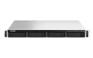 QNAP - TS-464U-RP-8G-US - QNAP 1U 4-bay NAS/iSCSI IP-SAN, Intel Celeron N5105/N5095 4C/4T (up to 2.7GHz), 8GB DDR4 RAM, 2.5GbE LAN, 4K HDMI v1.4b, PCIe Expansion Slot, Redundant PSU