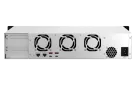 QNAP - TS-873AeU-4G-US - QNAP 2U 8-Bay short-depth rackmount NAS/iSCSI IP-SAN. AMD Ryzen V1500B 4C/8T 2.2GHz, 4GB RAM, 2x2.5GbE LAN, M.2 2280 NVMe/SATA SSD( PCIe Gen3x1), Optional 10GbE PCIe expansion, Single PSU