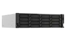 QNAP - TS-h2287XU-RP-E2336-32G-US - QNAP 22-Bay 3U rackmount NAS, Intel Xeon E-2336 6C/12T 2.9 GHz processor (boost up to 4.8 GHz), 32 GB ECC DDR4, 16 x 2.5"/3.5" SATA 6Gbps HDD/SSD + 6 x 2.5" SATA 6Gbps, 10GBASE-T, 2.5GbE RJ45, USB 3.2 Gen2, PCIe Gen4 