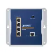 Planet - WGS-E304PT - IP30 Industrial 1-Port 95W 802.3bt PoE++ to 4-Port 802.3at PoE+ Wall-mounted Extender (-40 to 75 C, Standard/VLAN/Extend mode, fanless desing, wall mounting, magnetic wall mounting or DIN-rail mounting)