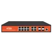 Wi-Tek - WI-PMS312GF - 8GE+4Combo SFP Full Giga 802.3af/at Managed PoE Switch with 8Port PoE (Project model Delivery time 3weeks)