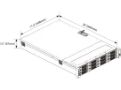 Hanwha - WRR-5501-96TB - Wisenet WAVE optimized 2U rack server-96TB