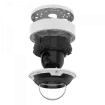 Hanwha - XNV-6083RZ - Powered by WN7, X-Plus series, Outdoor Network AI IR Vandal Dome Camera, 2MP resolution @ 120FPS, 2.8~12mm (4.3x) (120°~27°) motorized varifocal lens, Remote lens adjustment (PTRZ), Triple codec (H.265/H.264/MJPEG), IR Viewable 