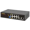 Seco-Larm - NS-508UT-GA - 8-Port Gigabit Unmanaged PoE+ Switch with AI