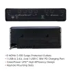 CYBERPOWER - SL950U - 950VA/510W Slim Line Standby UPS, 8 NEMA 5-15R Outlets, NEMA 5-15P Plug, 5 Ft Cord, 1 USB-A and one USB-C Charging Port, USB, PowerPanel Personal, 3 Yr Warranty