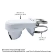 Luminys - N3T-5DA2 - 5MP Network LumiDeterrent Flashing White-light Turret Camera with 2.8 mm