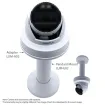 Luminys - N5T-8DAV - 8MP Network LumiDeterrent Turret Camera 2.7-13.5mm, IR White-lights, Dual-mode