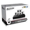 AVYCON - AVK-NL51E6-2T - 5MP Diversity IP Kit with 6 of 5MP IP Turret Cameras and 8CH PoE 4K 4K NVR with 2TB HDD pre-installed, contains AVC-NLE51F28 (6 QTY) and AVR-NSV08P8-2T (1 QTY)